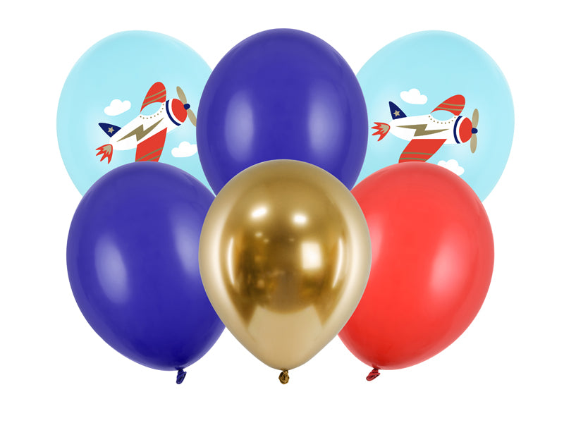 Balloons 30 cm, Plane - Teminis.lt