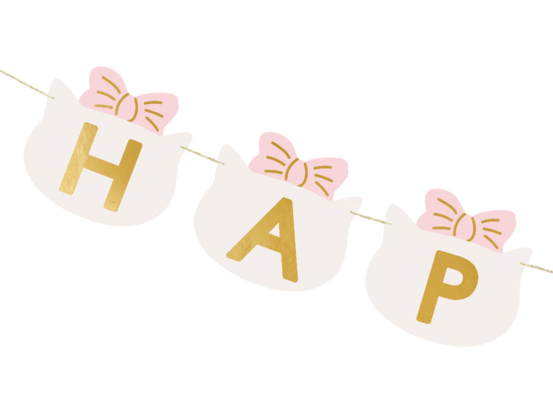 Banner Happy Birthday Cats - Teminis.lt