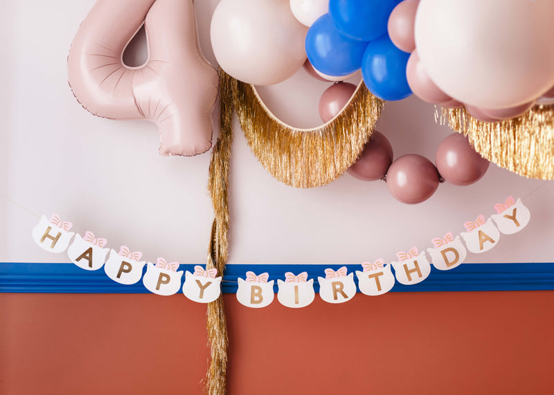Banner Happy Birthday Cats - Teminis.lt