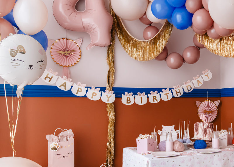 Banner Happy Birthday Cats - Teminis.lt