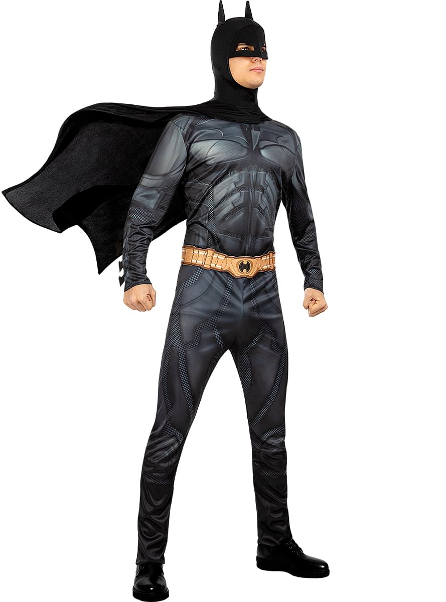 The Dark Knight Batman Costume - Black Superhero Suit Teminis.lt
