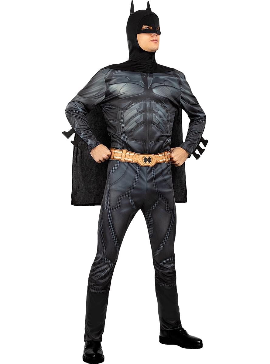 The Dark Knight Batman Costume - Black Superhero Suit Teminis.lt