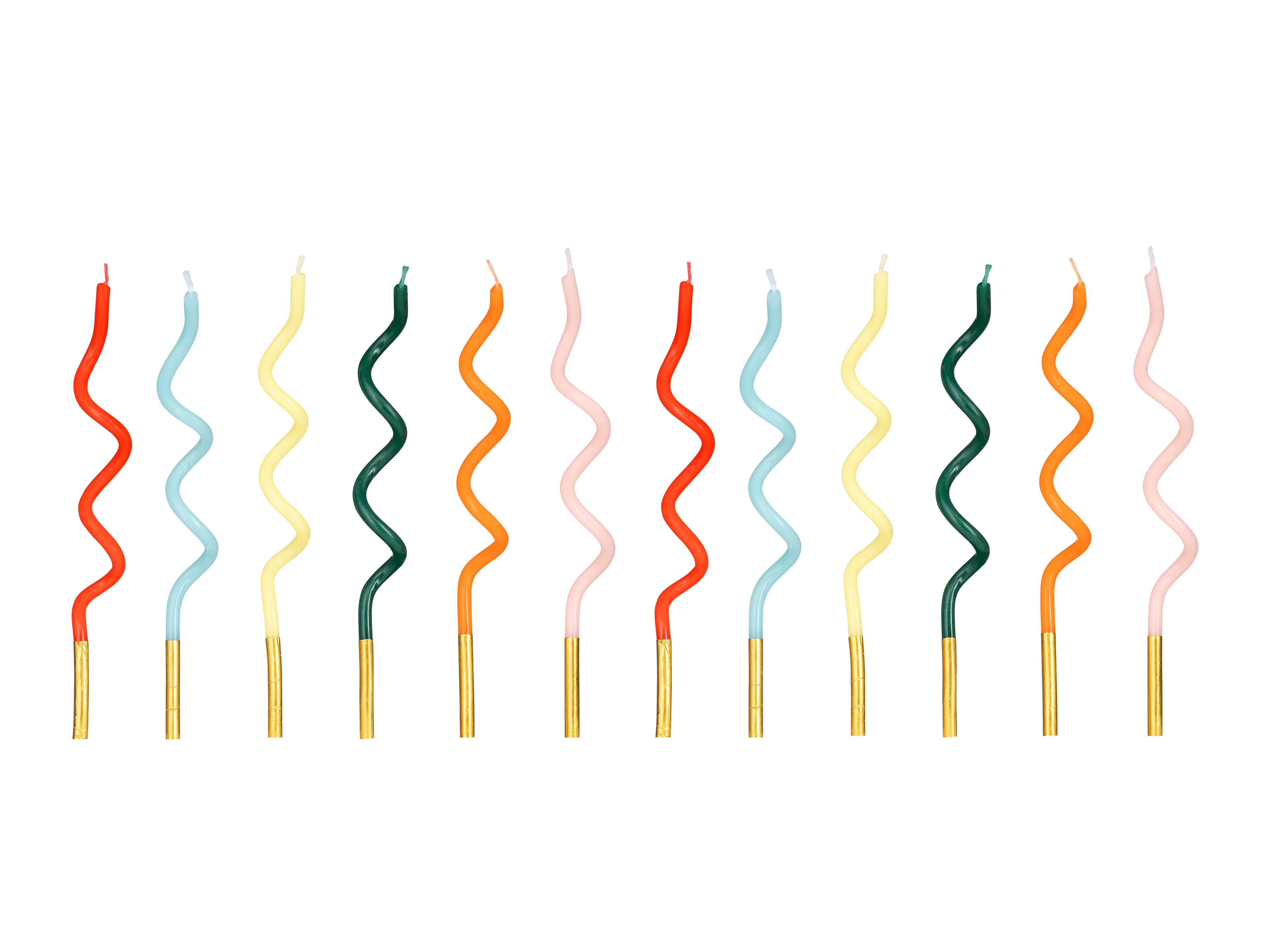 Birthday candles curl Rainbow - Teminis.lt