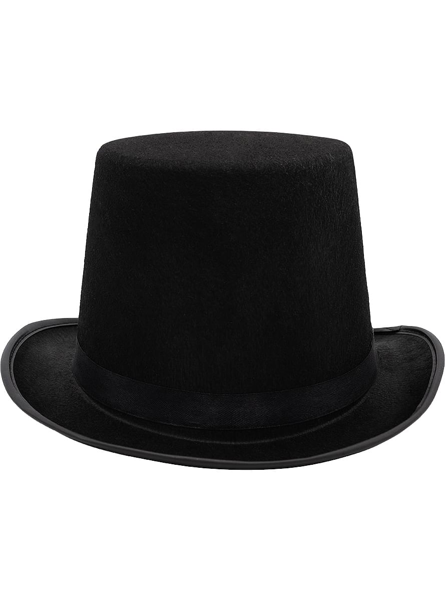Classic Black Top Hat for Men – Formal Dress Accessory Teminis.lt
