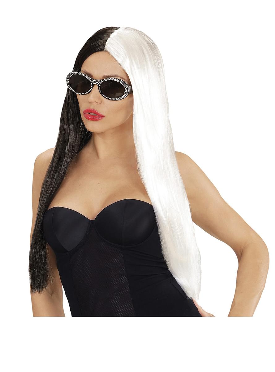 Black and White Zombie Wig for Women - Teminis.lt