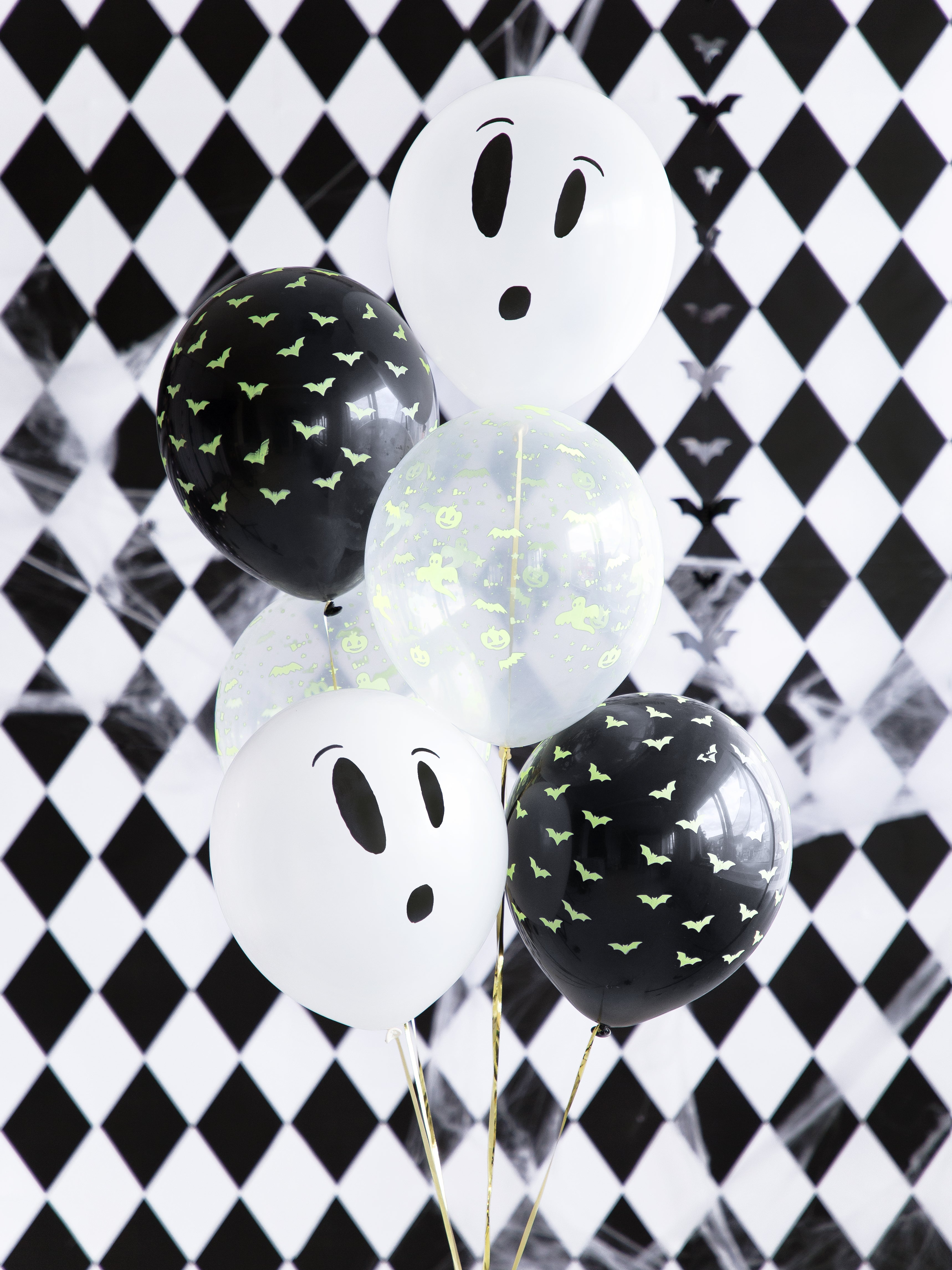 Blacklight balloons BOO! - Teminis.lt