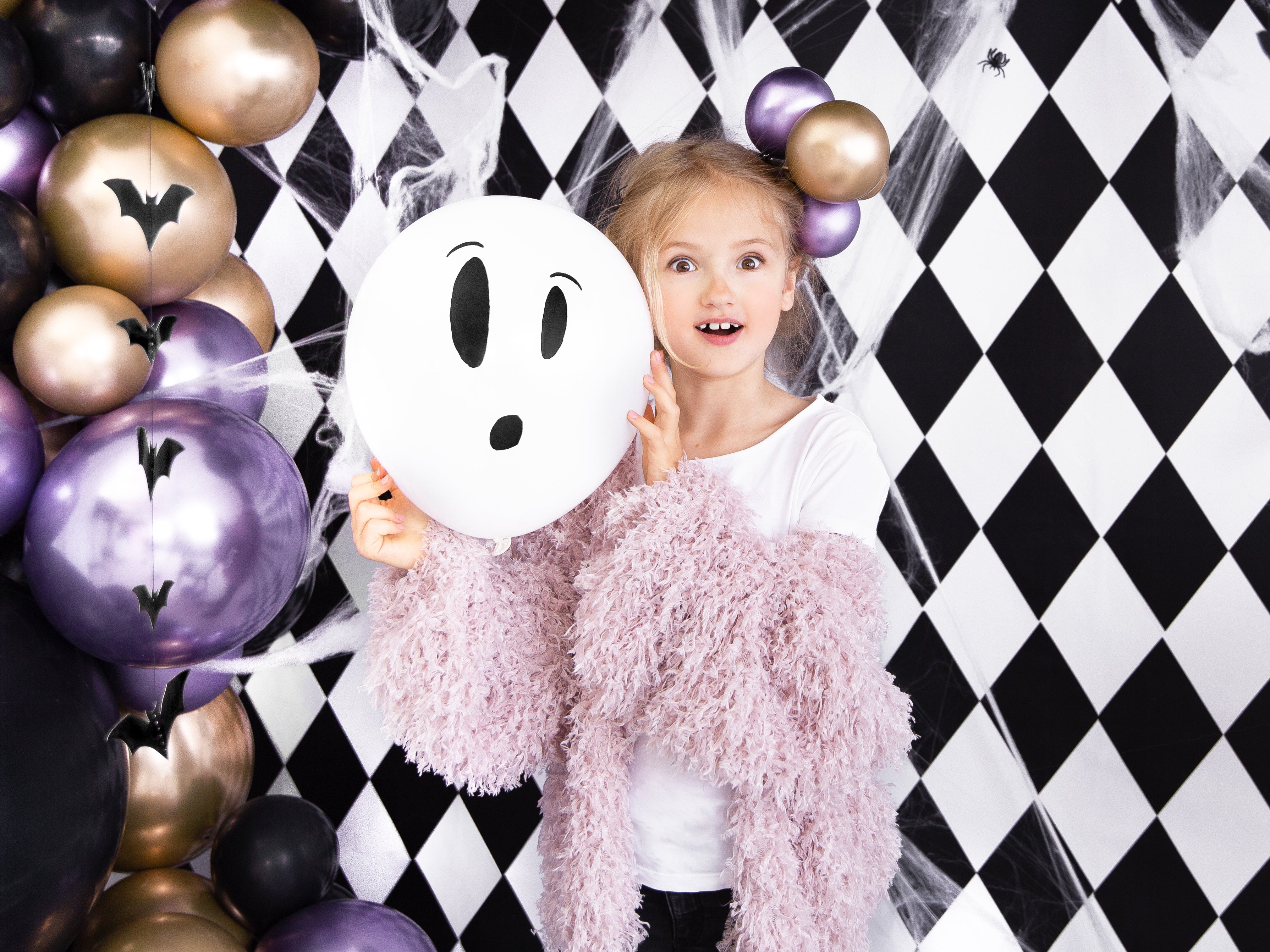Blacklight balloons BOO! - Teminis.lt