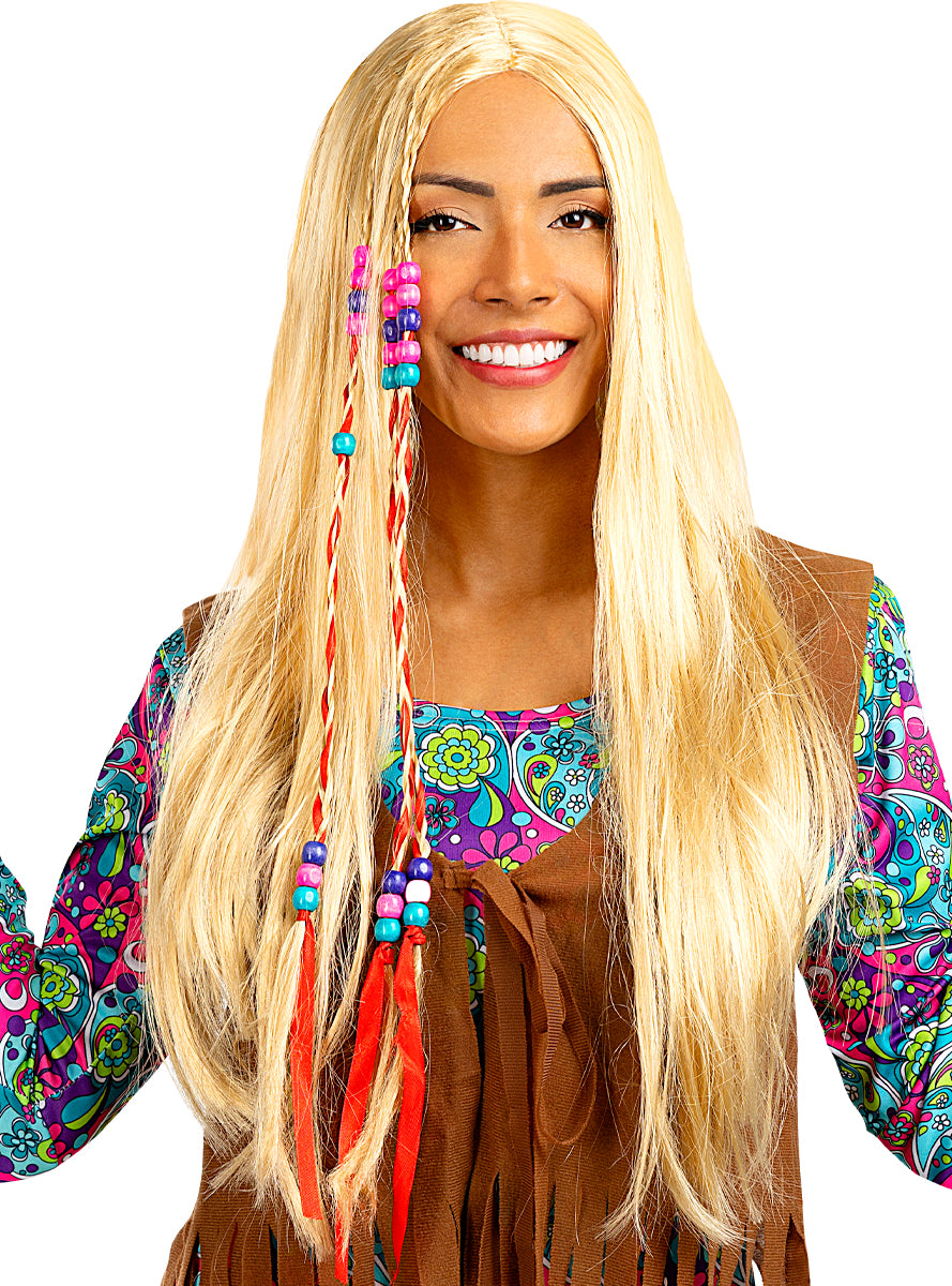 Blonde Hippie Wig Teminis.lt