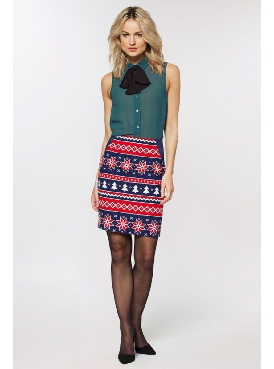 Blue Christmas Nordic Noelle Women's Festive Suit Teminis.lt