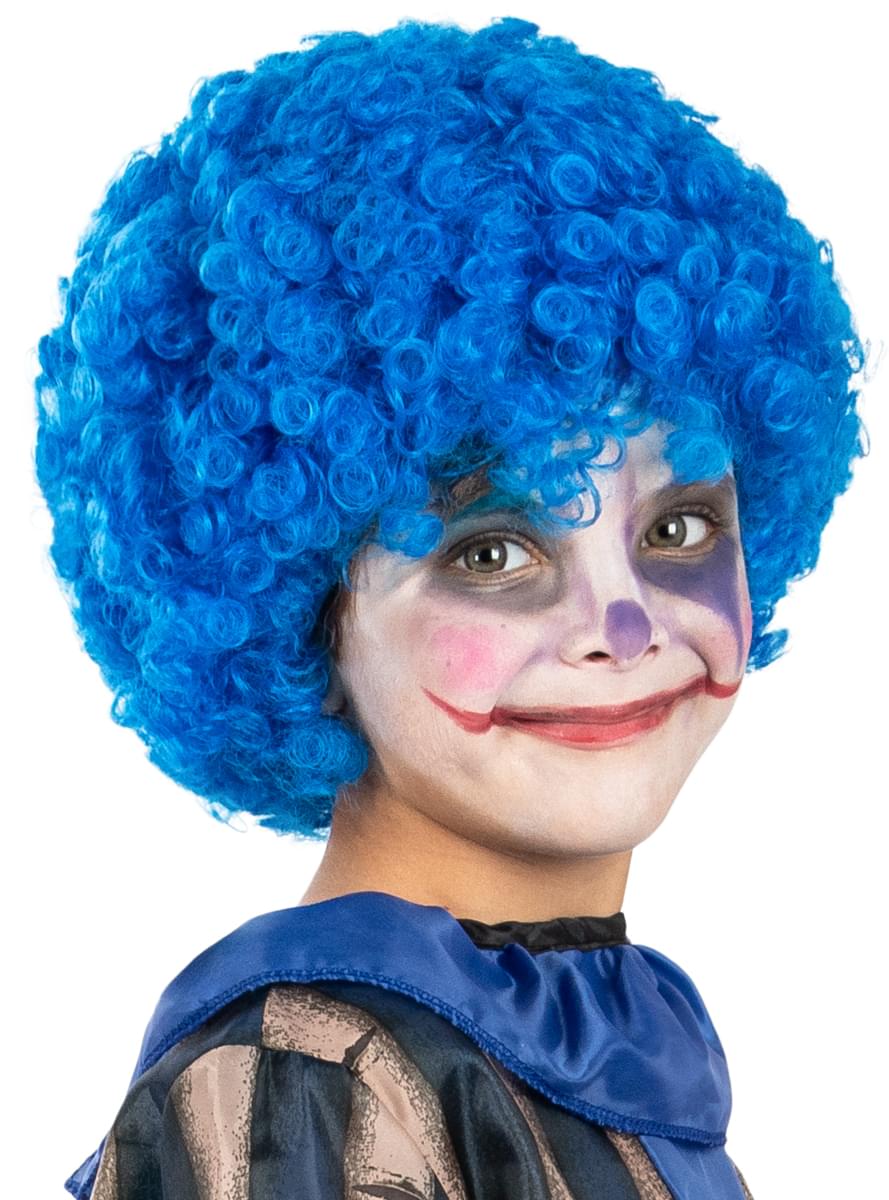Vibrant Blue Clown Wig for Kids - Fun Costume Accessory Teminis.lt