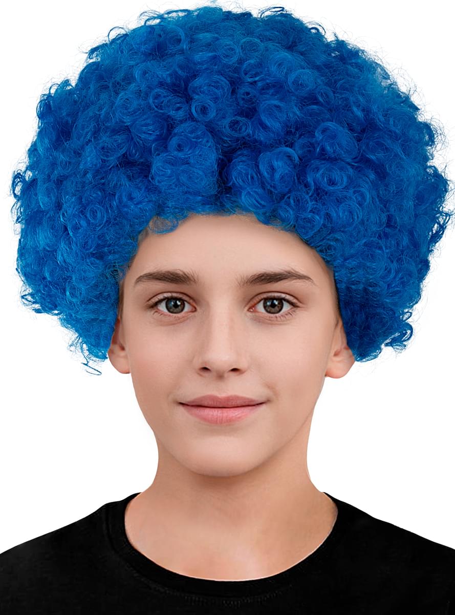 Vibrant Blue Clown Wig for Kids - Fun Costume Accessory Teminis.lt