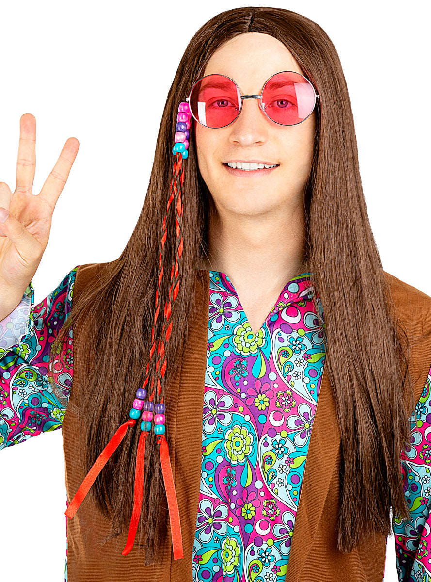 Brown Hippie Wig Teminis.lt