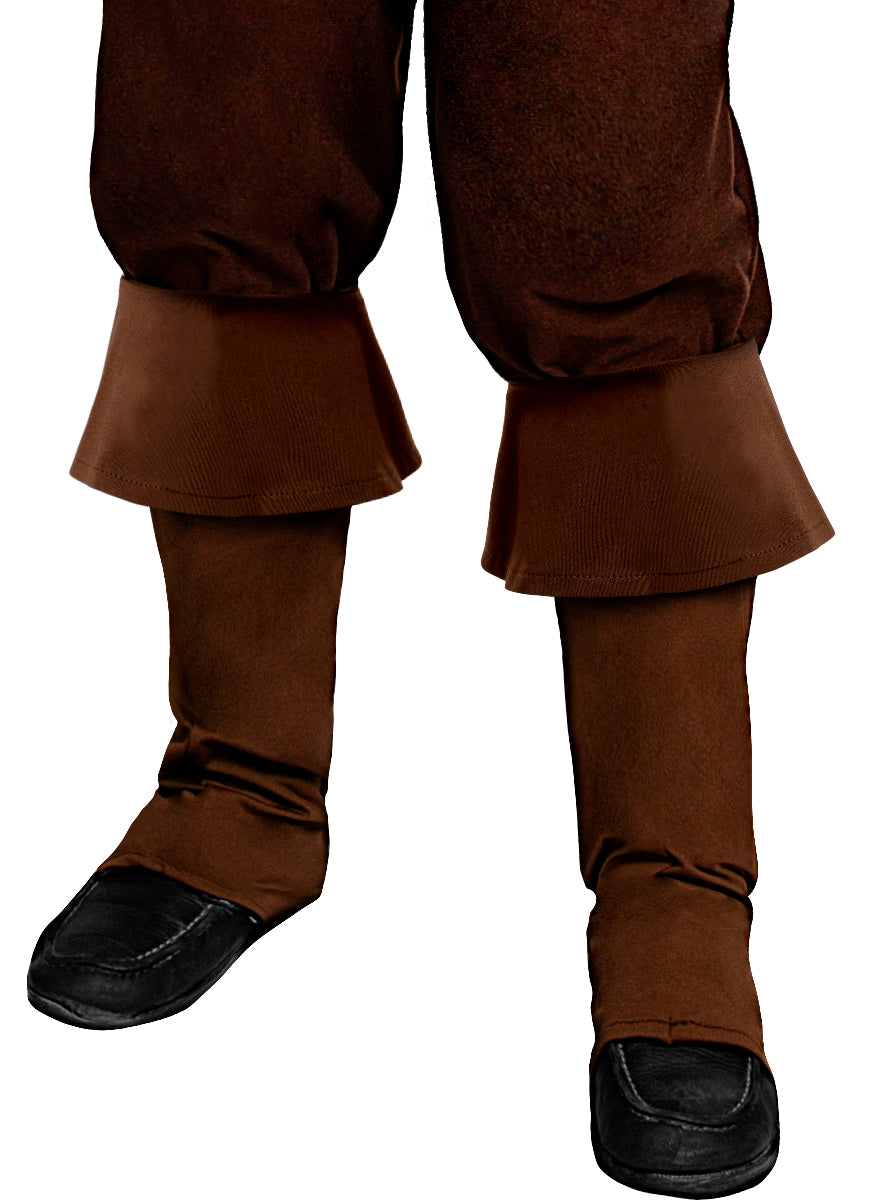 Brown Pirate Boot Covers for Kids Teminis.lt