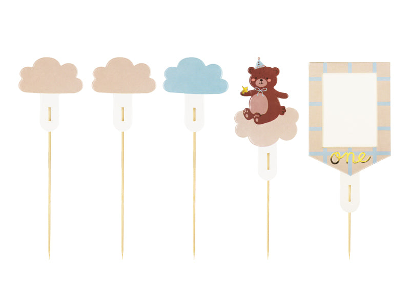 Cake Toppers Teddy Bear - Teminis.lt