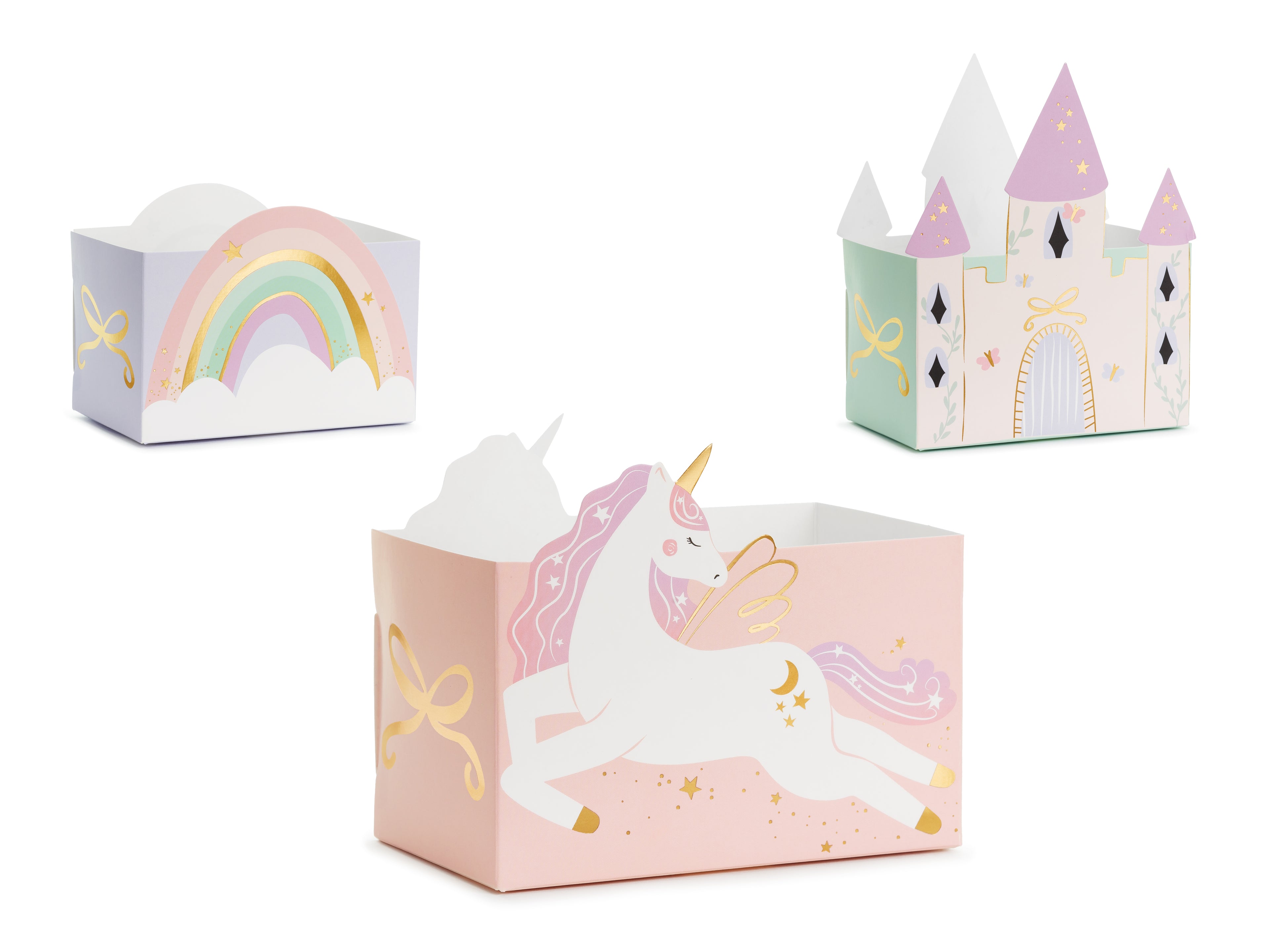 Castle and Unicorns snack boxes - Teminis.lt