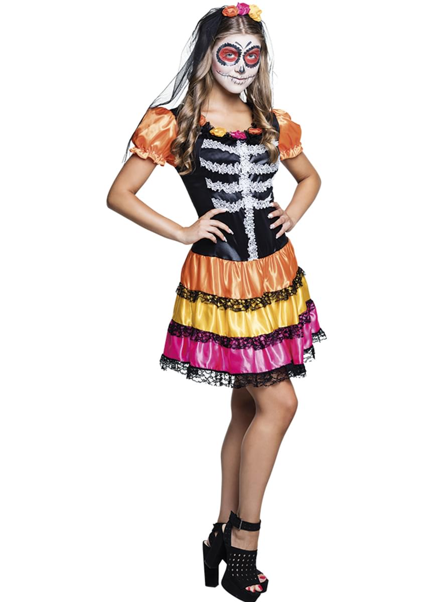 Catrina Day of the Dead Costume Teminis.lt