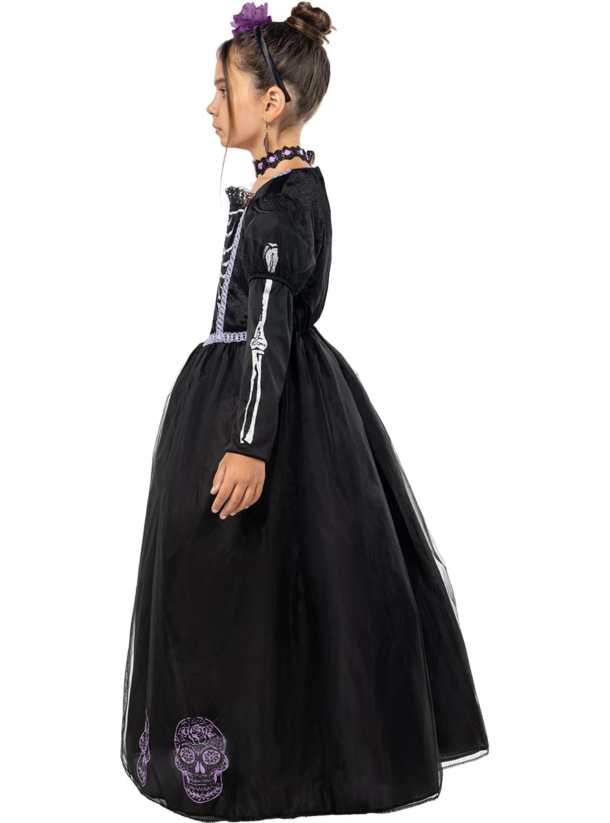 Catrina Day of the Dead Costume for girls - Teminis.lt