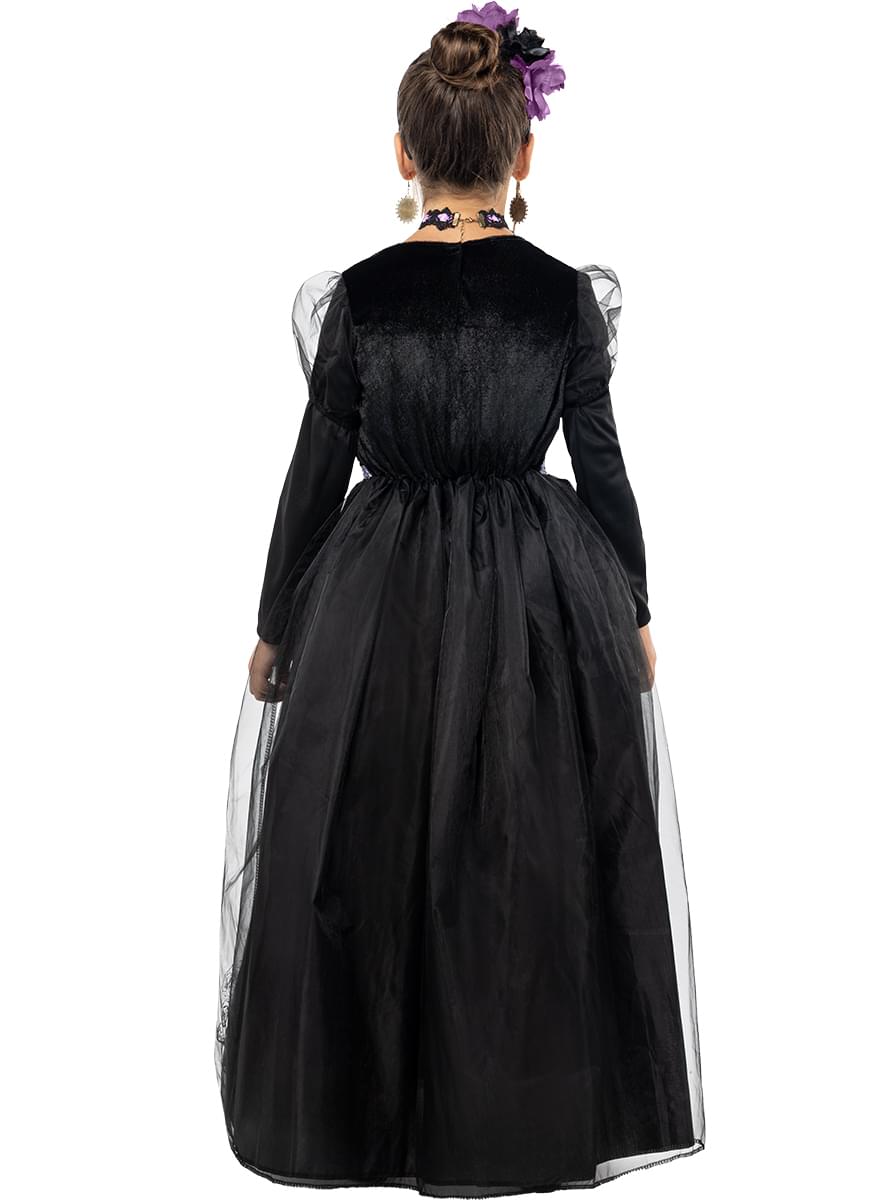 Catrina Day of the Dead Costume for girls - Teminis.lt