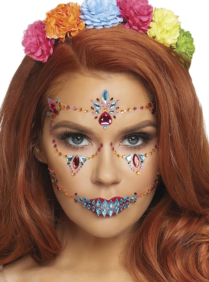 Catrina Day of the Dead Facial Jewelry Teminis.lt