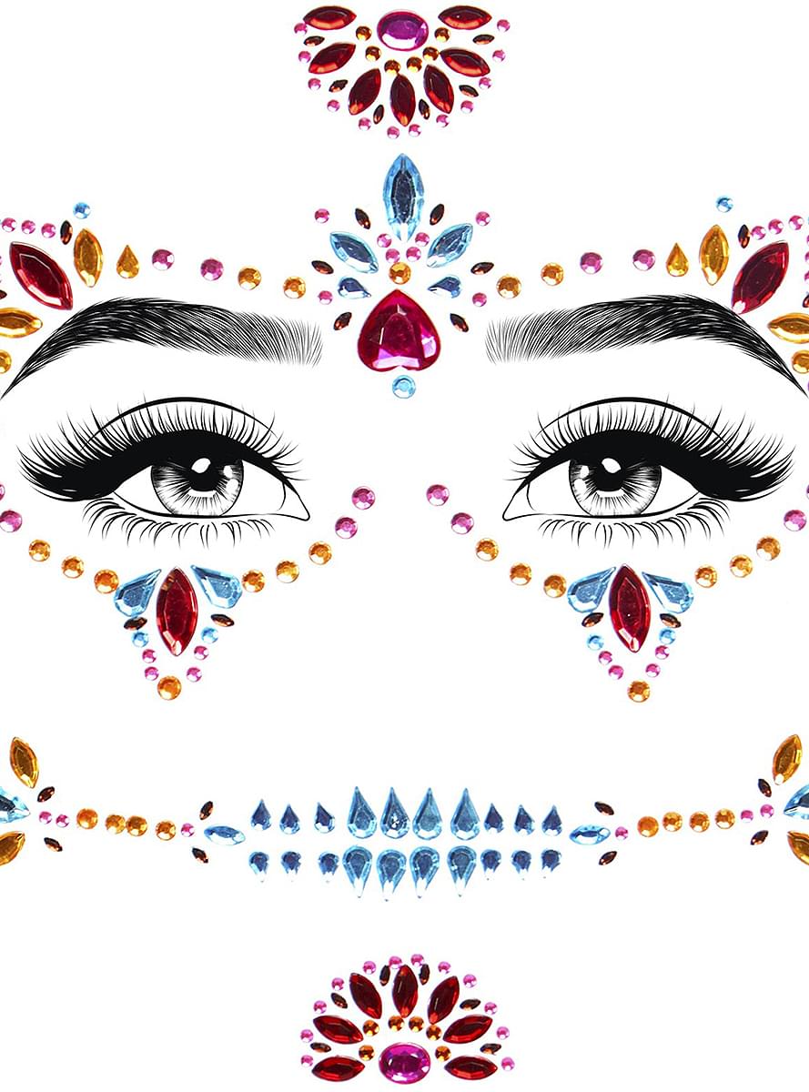 Catrina Day of the Dead Facial Jewelry Teminis.lt