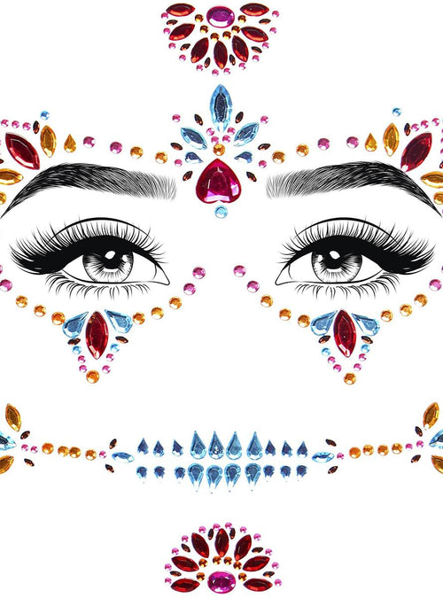 Catrina Day of the Dead Facial Jewelry Teminis.lt