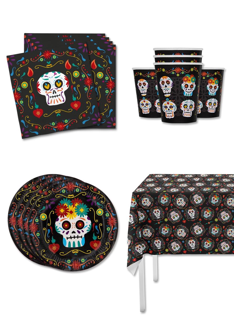 Catrina Day of the Dead Party Decoration Kit for 8 People - Teminis.lt