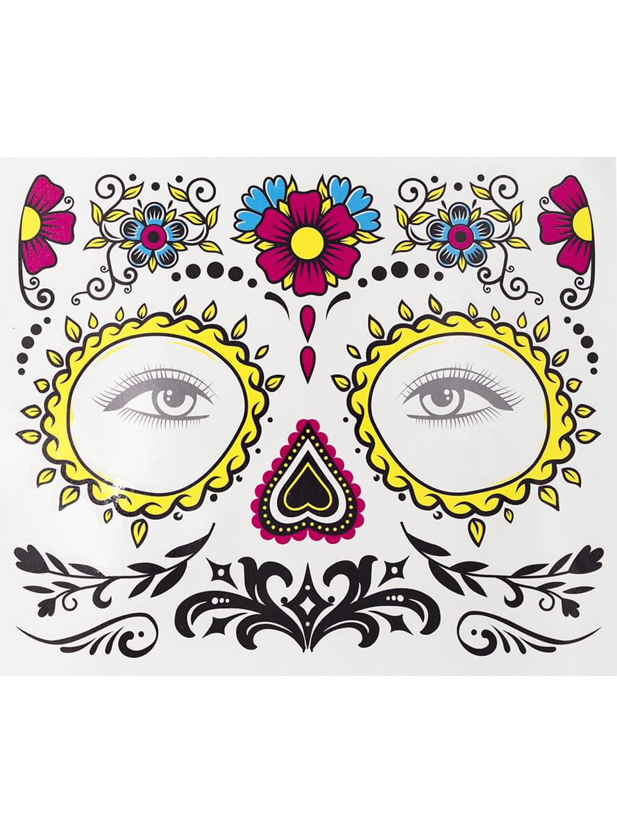 Catrina Face Tattoos - Teminis.lt