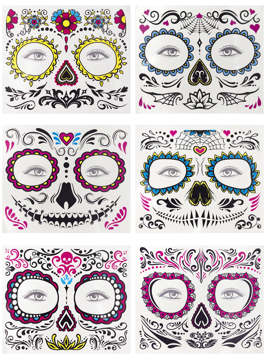 Catrina Face Tattoos Teminis.lt