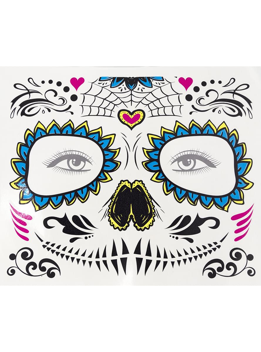 Catrina Face Tattoos Teminis.lt