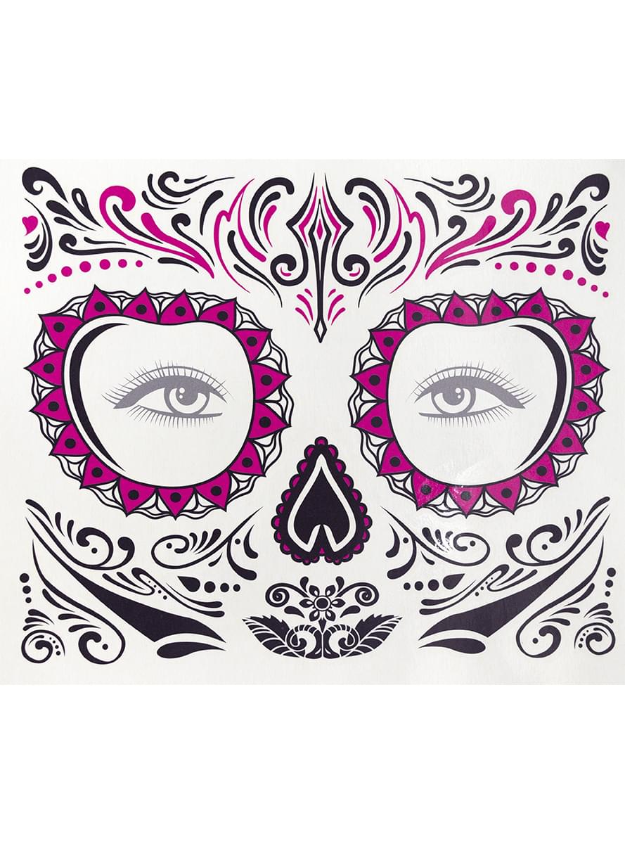 Catrina Face Tattoos Teminis.lt