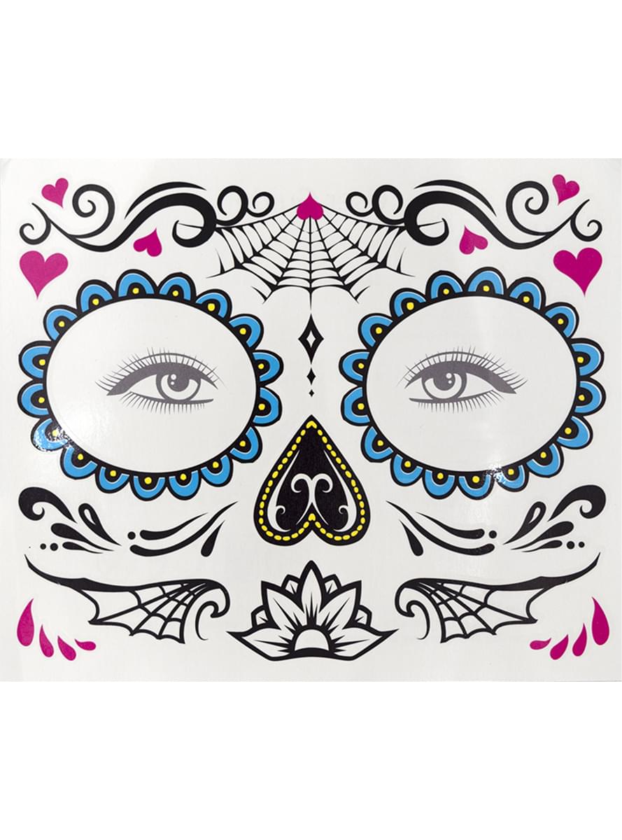 Catrina Face Tattoos Teminis.lt