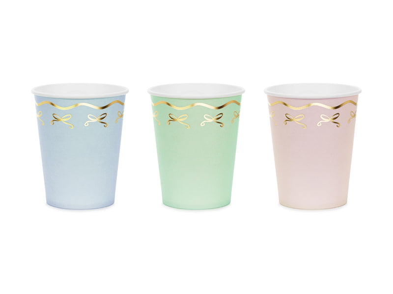 Charming Unicorn Party Paper Cups Mixed Colours - 7.4 fl oz Pack of 6