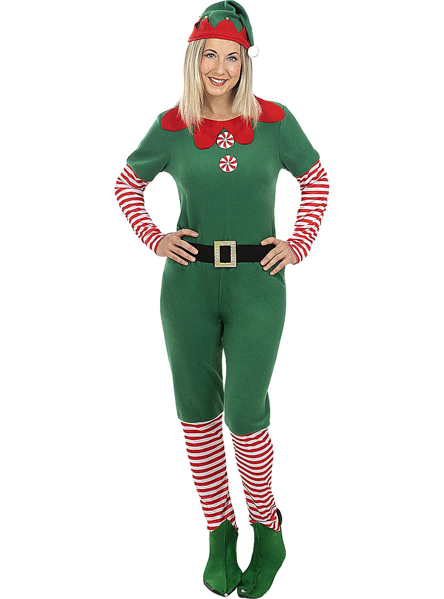 Festive Women's Christmas Elf Costume - Holiday Outfit Teminis.lt