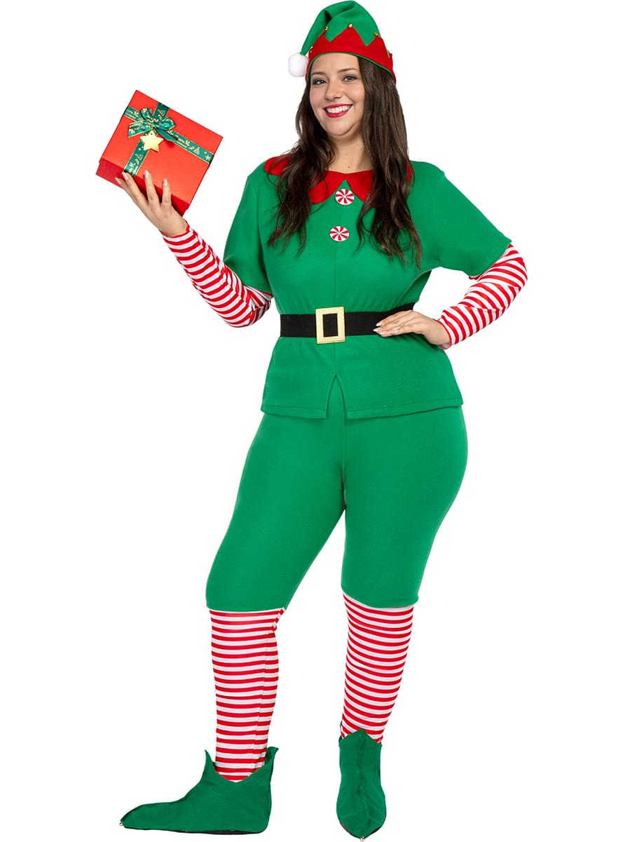 Festive Women's Christmas Elf Costume - Holiday Outfit Teminis.lt