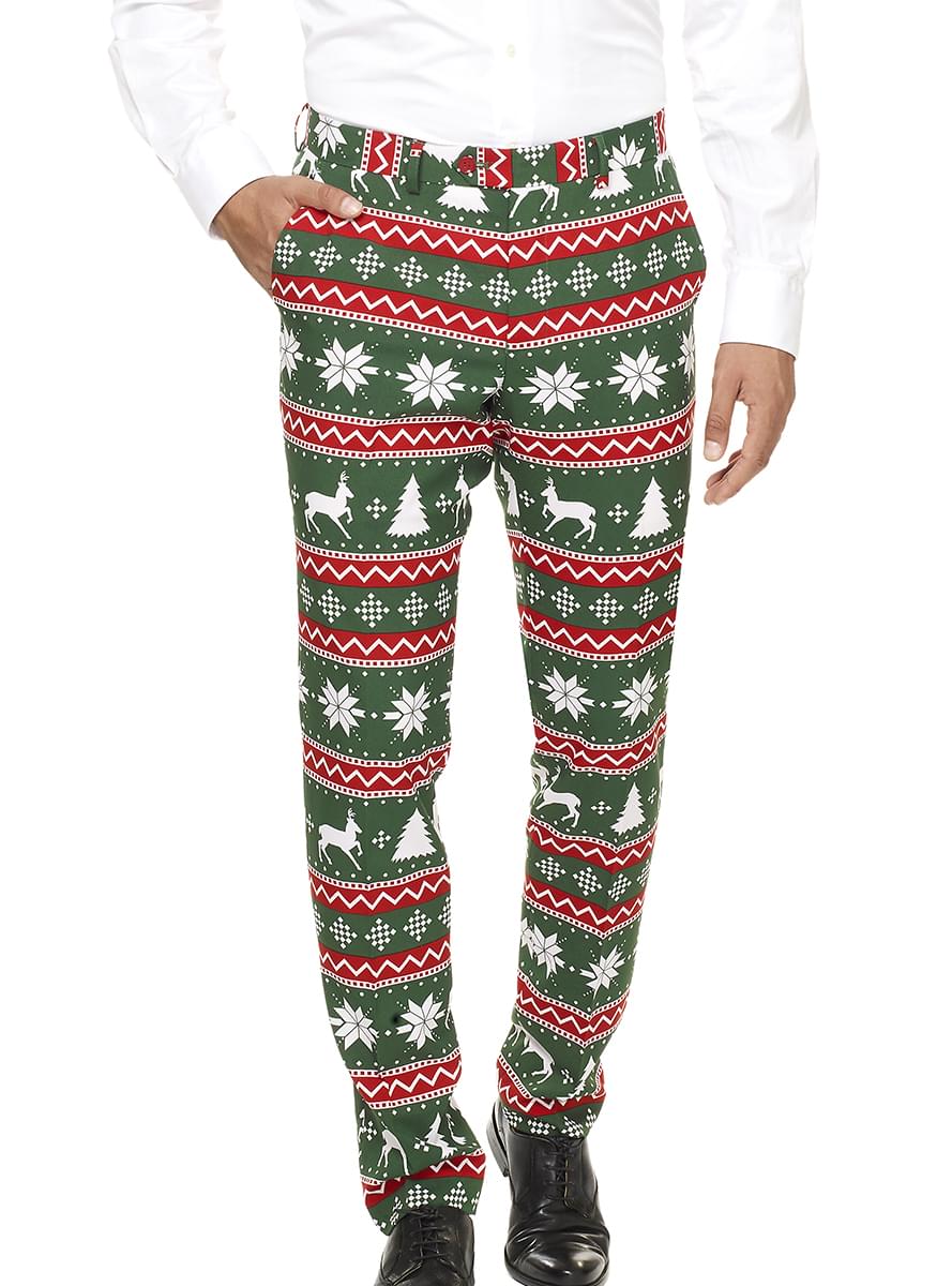 Festive Green Christmas Suit - Holiday Party Outfit Teminis.lt