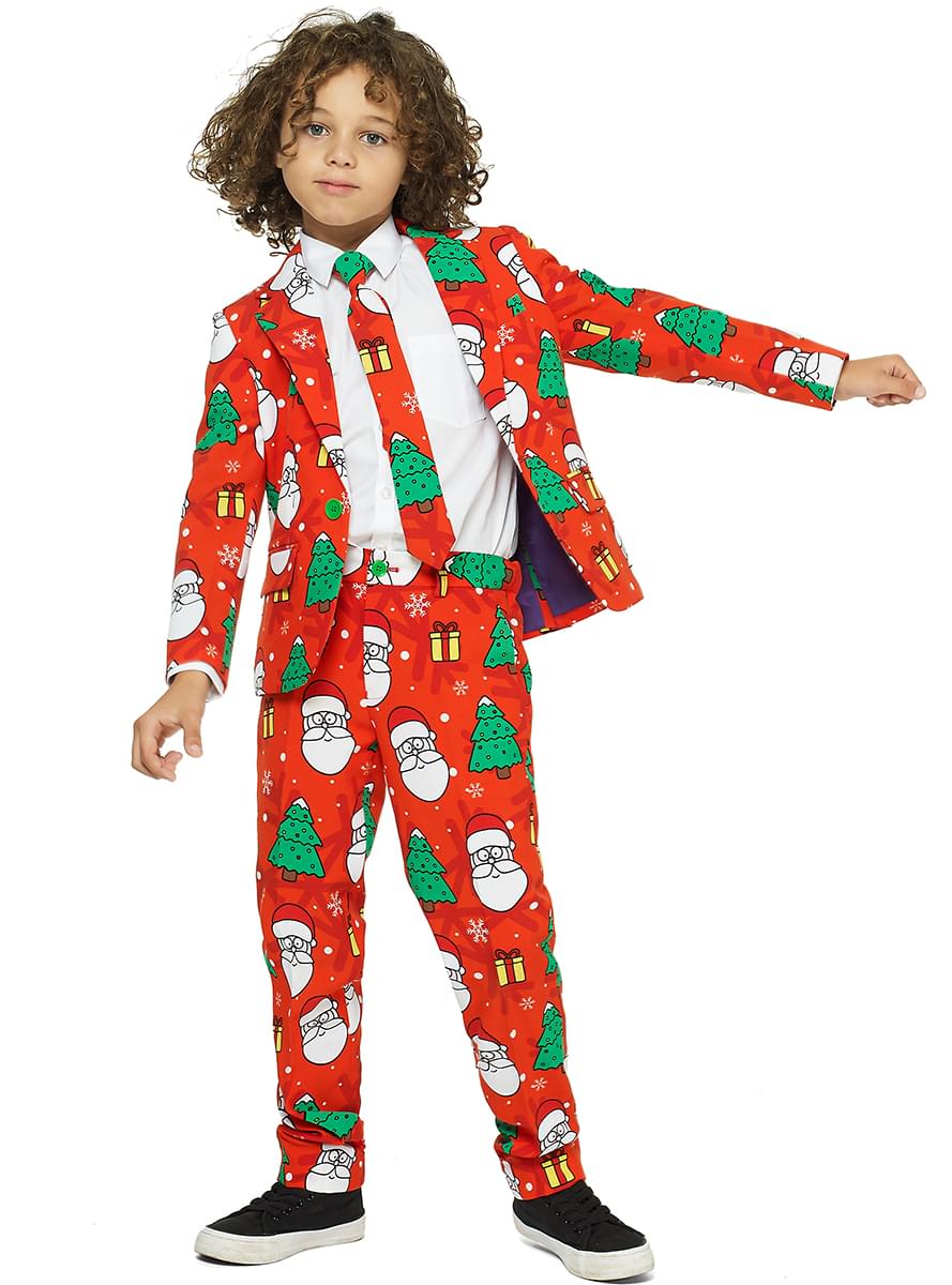 Kids Christmas Holiday Hero Suit – Festive Costume Outfit Teminis.lt