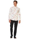 Festive Hohoholly Santa Claus Christmas Shirt Teminis.lt