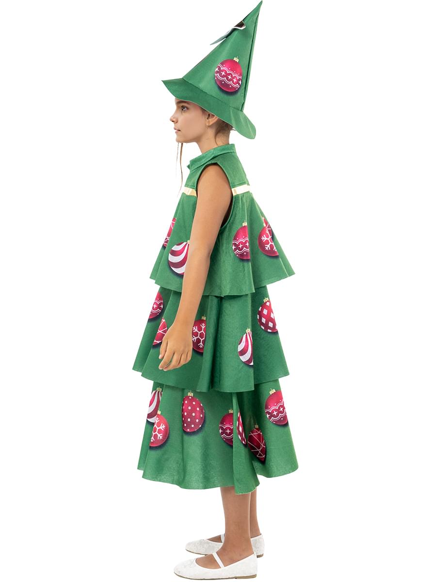 Christmas Tree Costume for Girls - Festive Party Outfit Teminis.lt