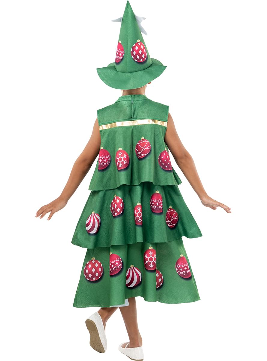 Christmas Tree Costume for Girls - Festive Party Outfit Teminis.lt