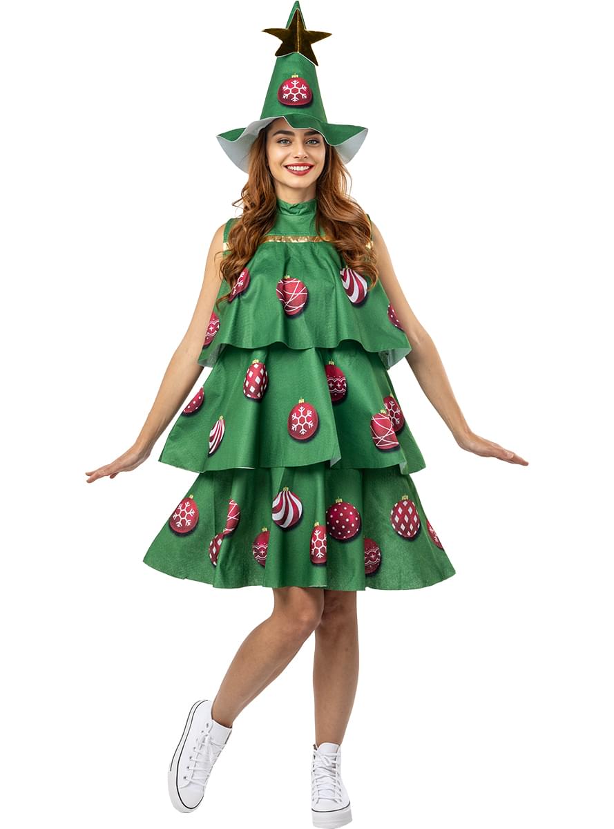 Festive Women's Christmas Tree Costume Outfit Teminis.lt