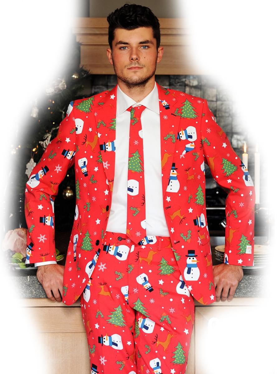 Festive 'Christmaster' Holiday Suit for Men Teminis.lt