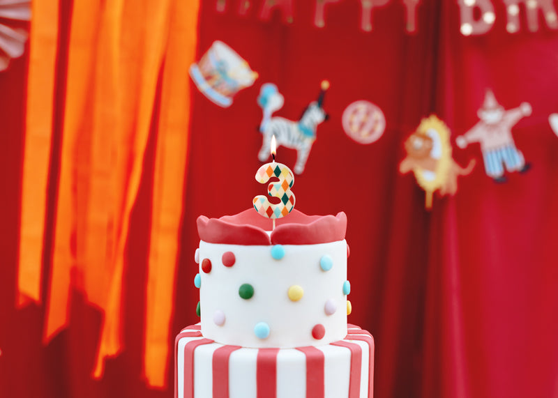 Circus Birthday candle - Teminis.lt