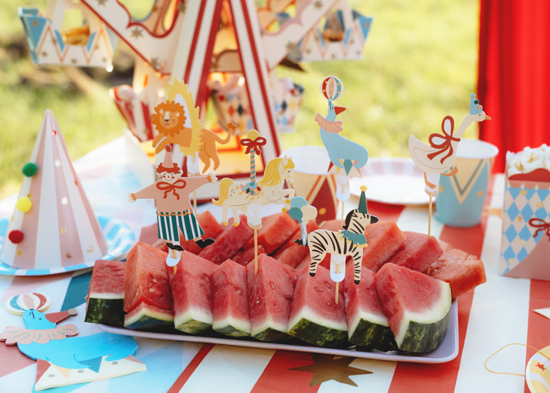 Circus Cupcake Toppers - Teminis.lt