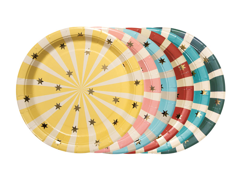Circus Stripes Plates - Teminis.lt
