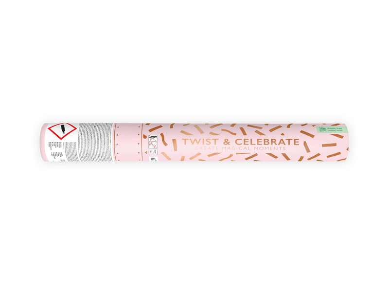 Confetti cannon rose gold - Teminis.lt
