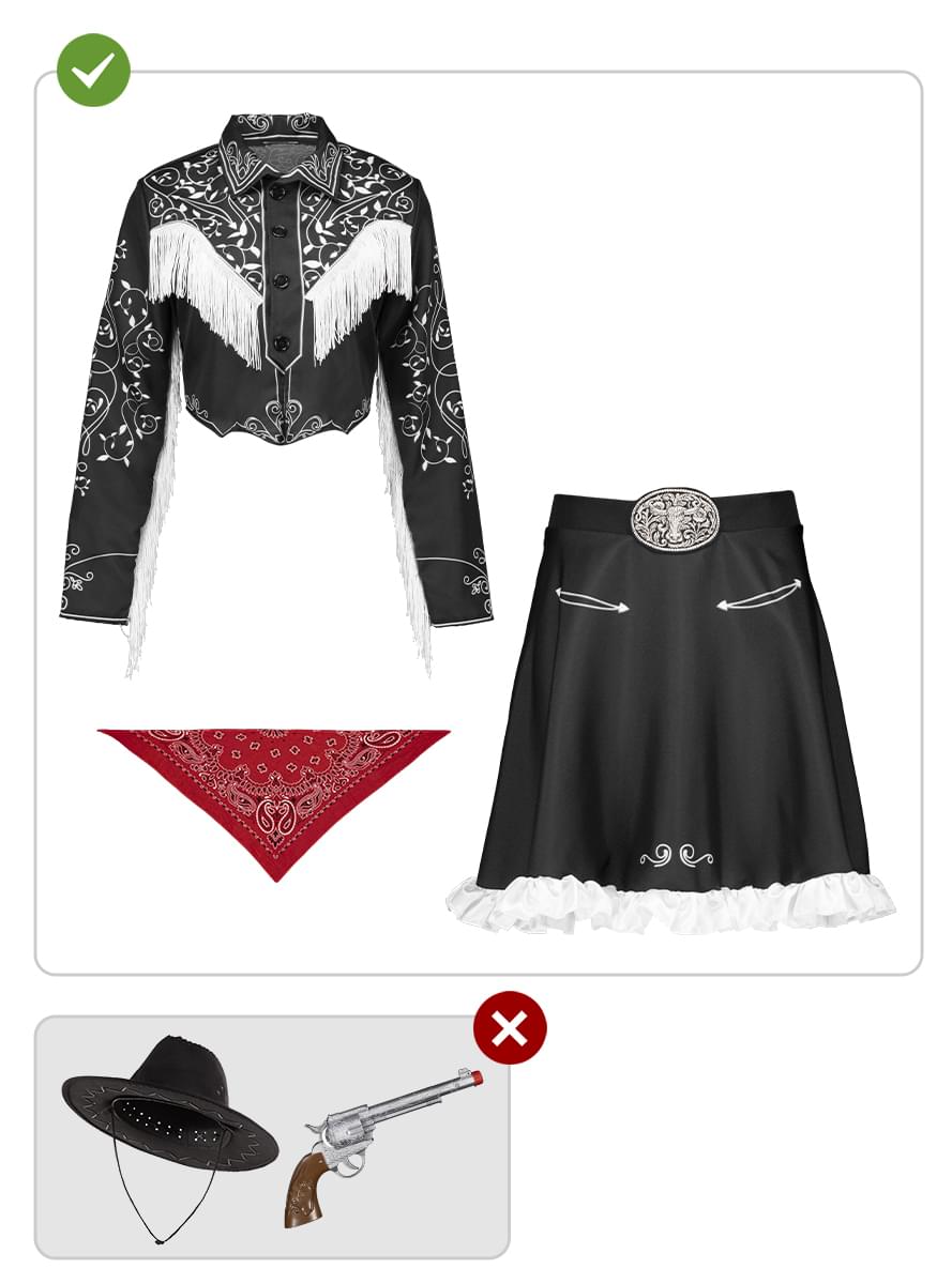 Women's Cowgirl Costume - Western Outfit for Women Teminis.lt