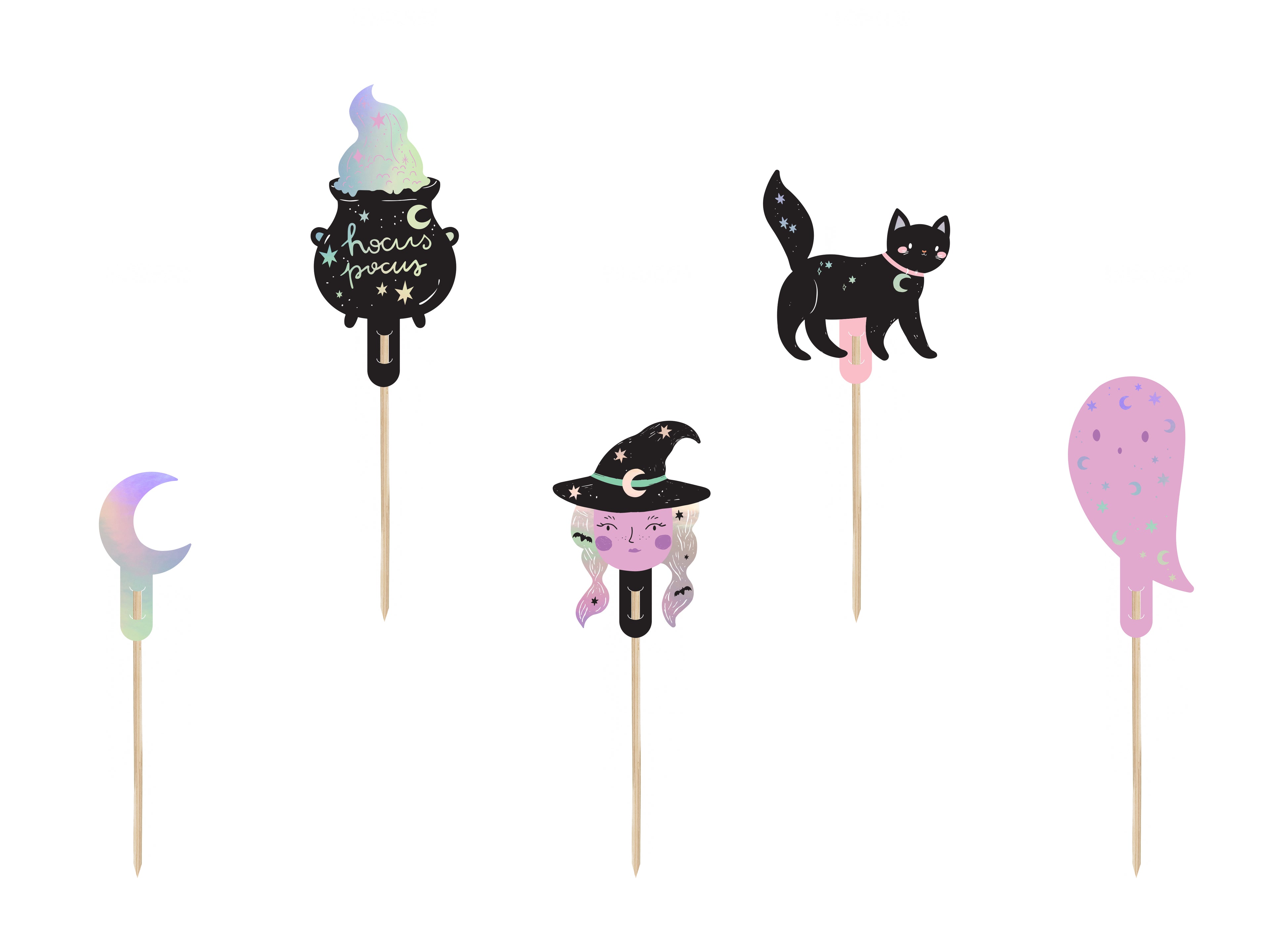 Cupcake toppers Halloween - Teminis.lt