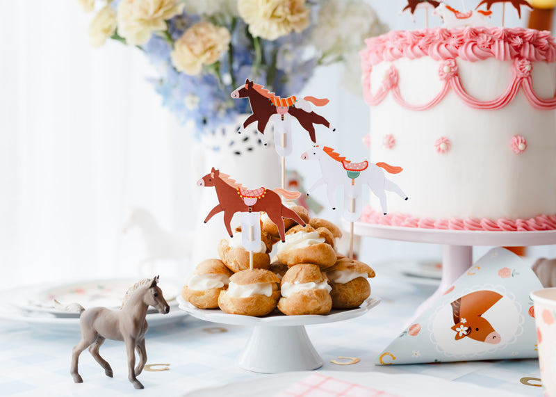Cupcake toppers - Horses - Teminis.lt