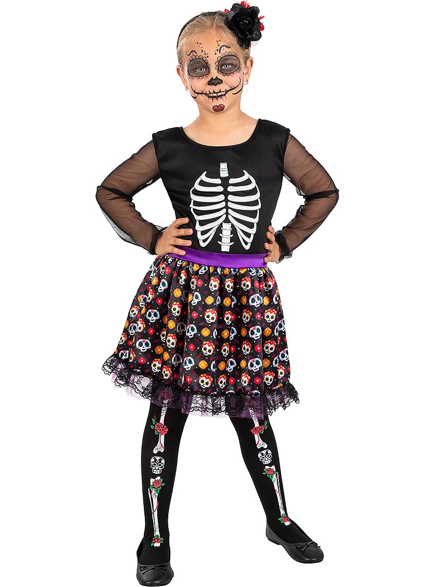 Day of the Dead Catrina Skeleton Costume Teminis.lt