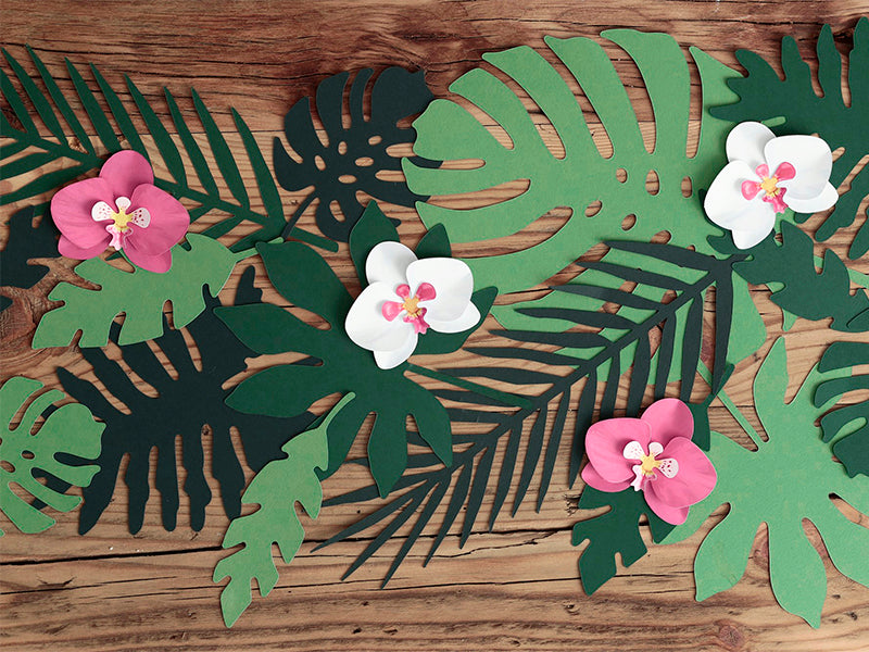 Decorations Aloha - Tropical leaves - Teminis.lt